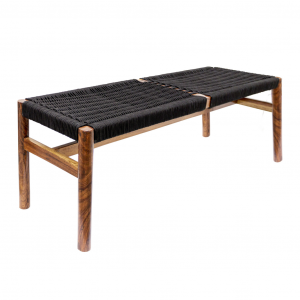 banca bondi de madera tejida